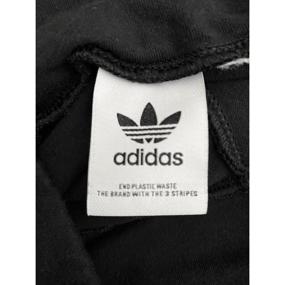 Adidas Women's Adicolor Essentials Trefoil Logo Leggings Black Stretch Cotton - Picture 7 of 9
